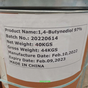 1,4-butynediol 97% CAS 110-65-6 bentuk padat dalam drum carboard 40KG Agen Pencerah Tor Elektroplating