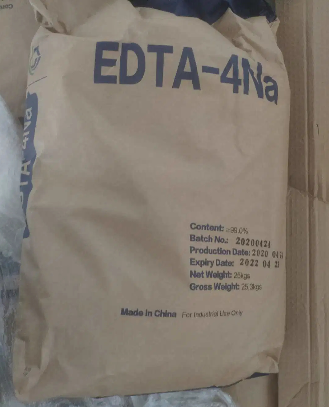 Sinobio Pabrik Cina Kelas Industri EDTA 4na Bubuk Harga Grosir Garam Tetrasodium