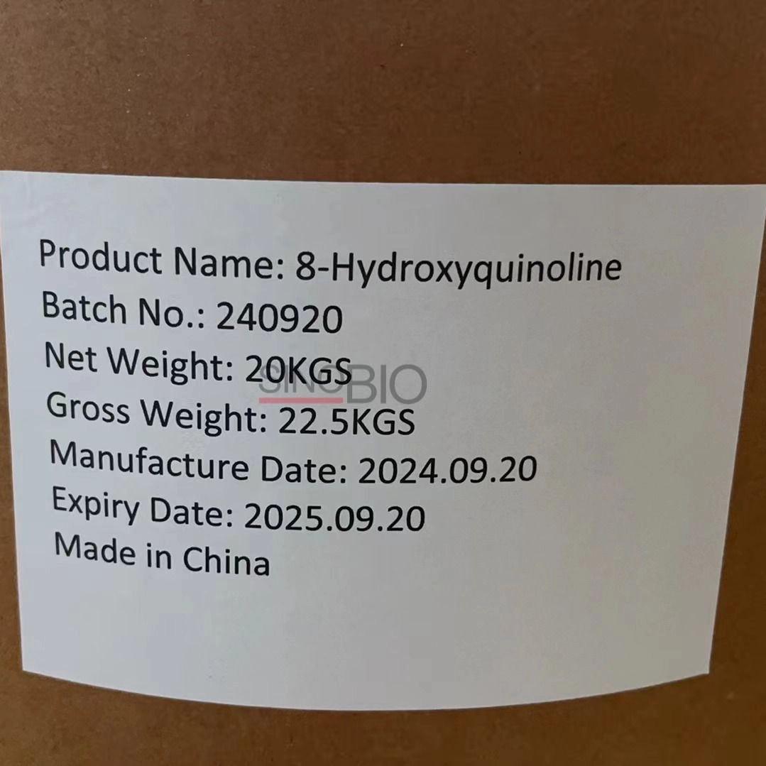 Pabrik Cina Tembaga Kimia Halus Tembaga Oksin 8-Hydroxyquinoline CAS 148-24-3